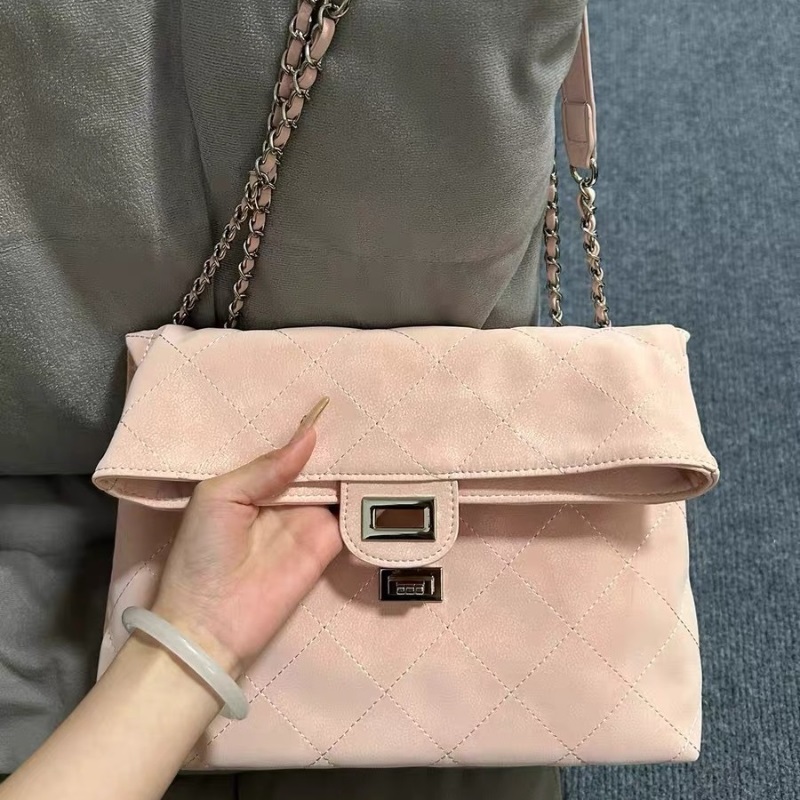 Designer bag gentle and lazy style commuting underarm bag single shoulder bag crossbody women's small fragrant style diamond grid chain bag