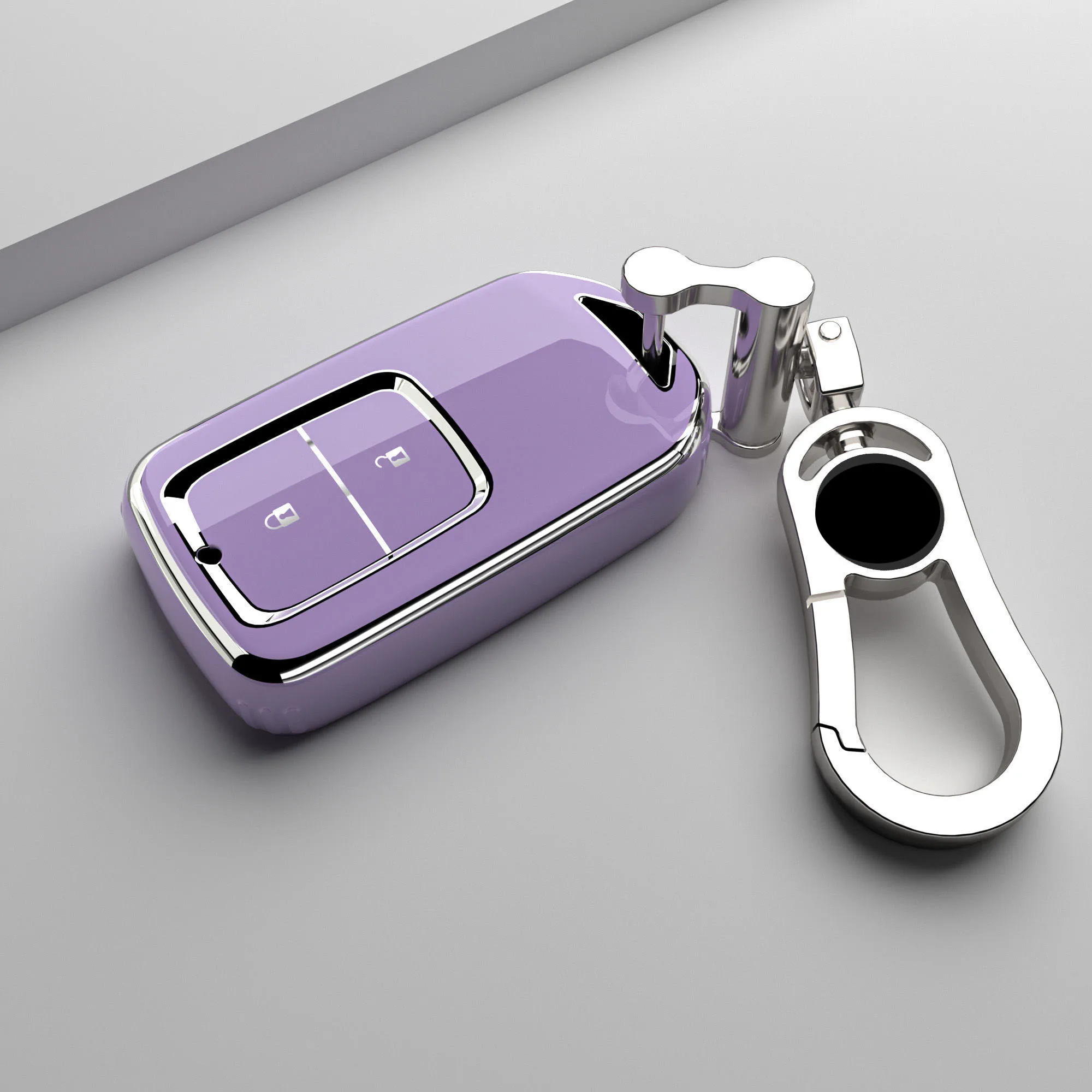 For Honda CRV CR-V Fit Vezel Civic Jazz Accord BRV BR-V HR-V HRV City Odyssey XR-V TPU Car Remote Key Case Cover Keychain Shell