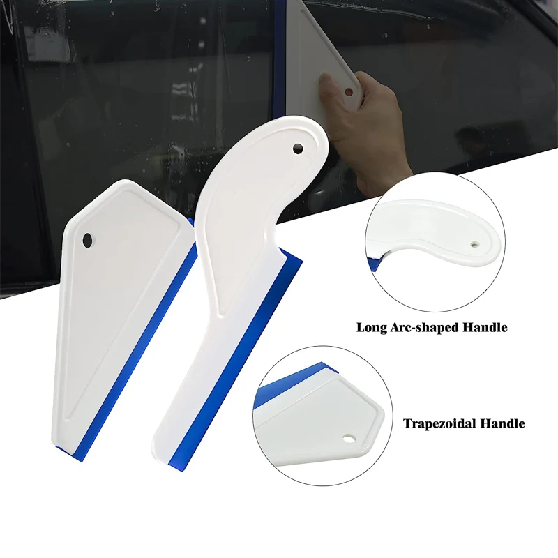 1Pc Window Tint Tools Car Window Squeegee Glass Cleaner Silicone Water Blade Side Wiper Swiper Water Remover Glass Scraper