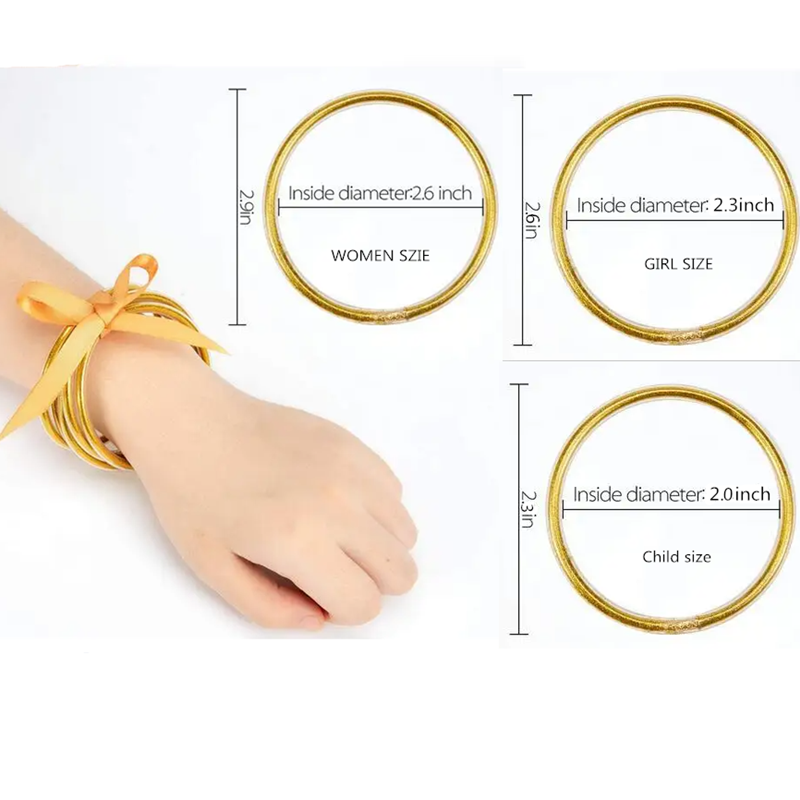 22 Colors Tibetan Buddha Girl Bracelet Bangle Thailand Monk Mantra Buddhist Bracelet Jelly Bangle Friendship Bracelet 7Pcs/Set