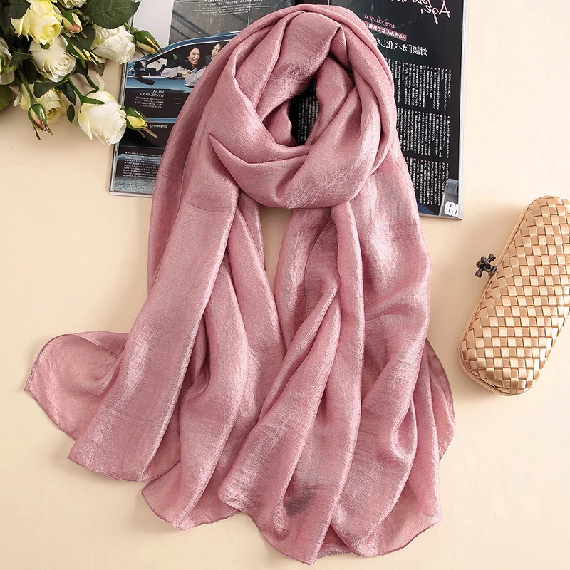 2023 Fashion Solid Linen Women Scarf Spring Summer Thin 2025 Pashmina Shawl Wraps new foulard femme Plus Size Hijab Stole Scarves