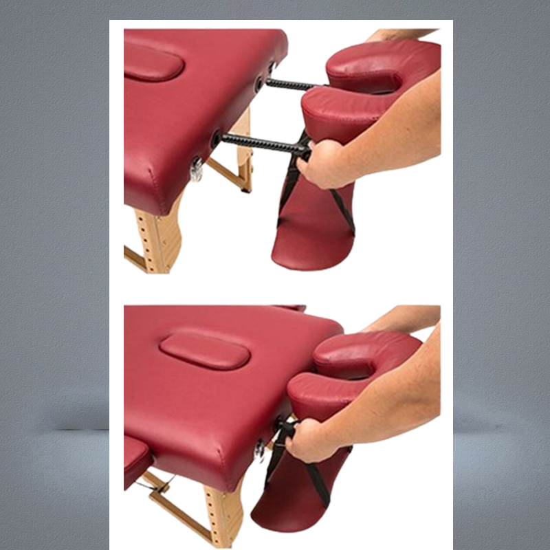 Pillow Fashion Sponge Leather Adjustable U Shaped Head With Holder For Tattoo Spa Massage Bed Table Wine Red Purple White4568993