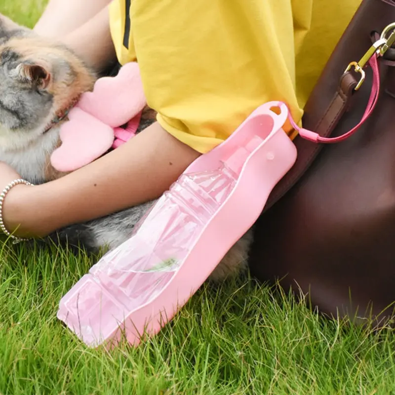EBES 250ml 500ml Foldable Plastic Pet new Dog Water Bottle For Dogs Cats Travel Puppy Drinking Bowl 2025 Cup Outdoor Pets Water Feeder