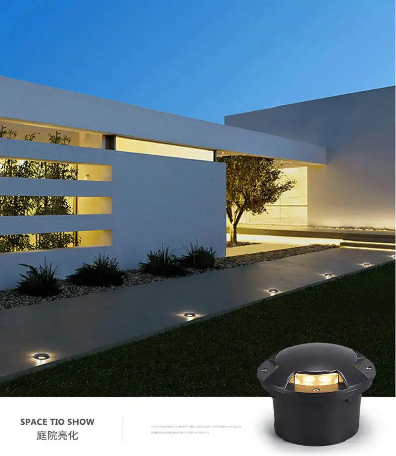 Underground Light IP68 Outdoor Garden Spot Landscape Lighting Path Buried Yard Lamp Spotlight