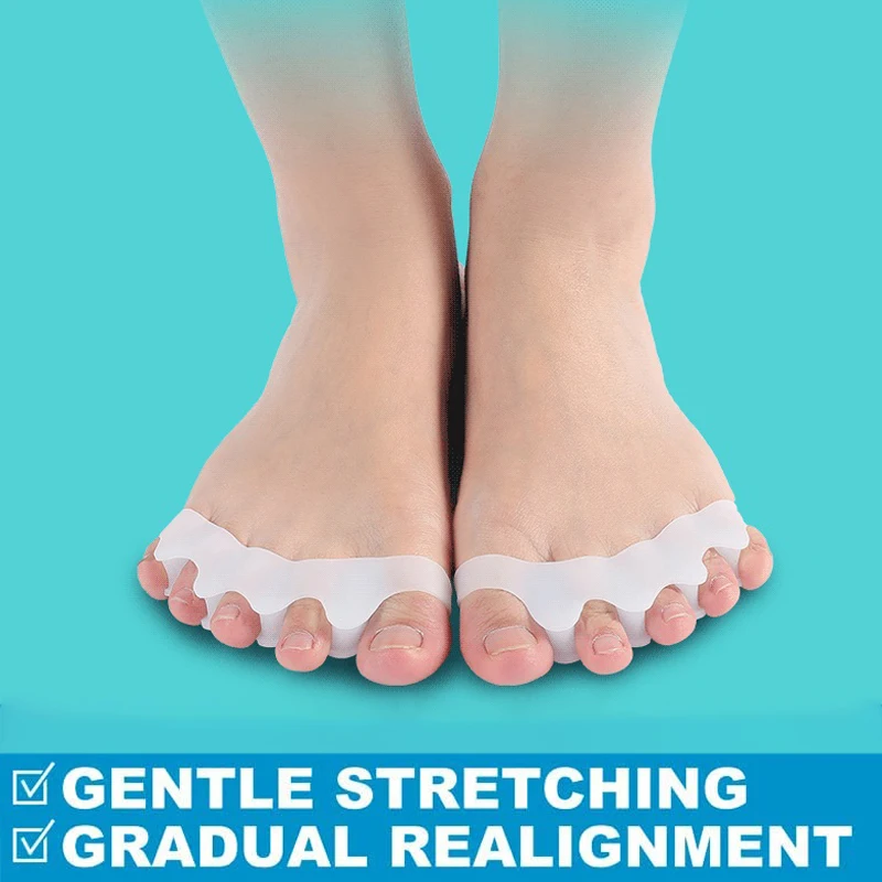 new Pexmen 2Pcs Toe Separator Spacers Toe Straightener Bunions and Restore Toes to Their Original Shape 2025 for Men and Women