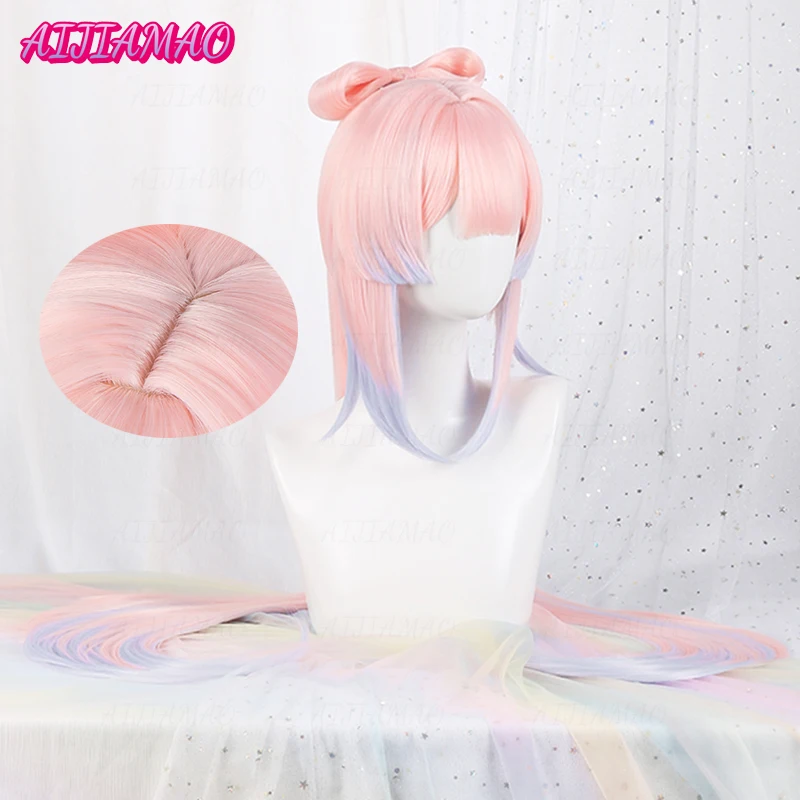 Impact 2025 Kokomi Cosplay Wig Pink Mixed Blue Wig Cosplay new Anime Cosplay Wigs Heat Resistant Synthetic Wigs +Wig Cap