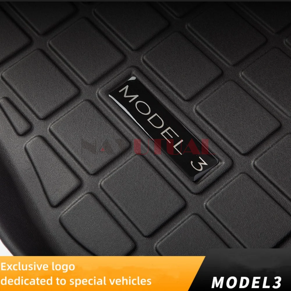For Tesla Model Y Rear Seats Back Protector Anti-Kick Mats TPE Seat Cover & Trunk Mats Foot Pad Model 3 Y 2016-2023 Accessories