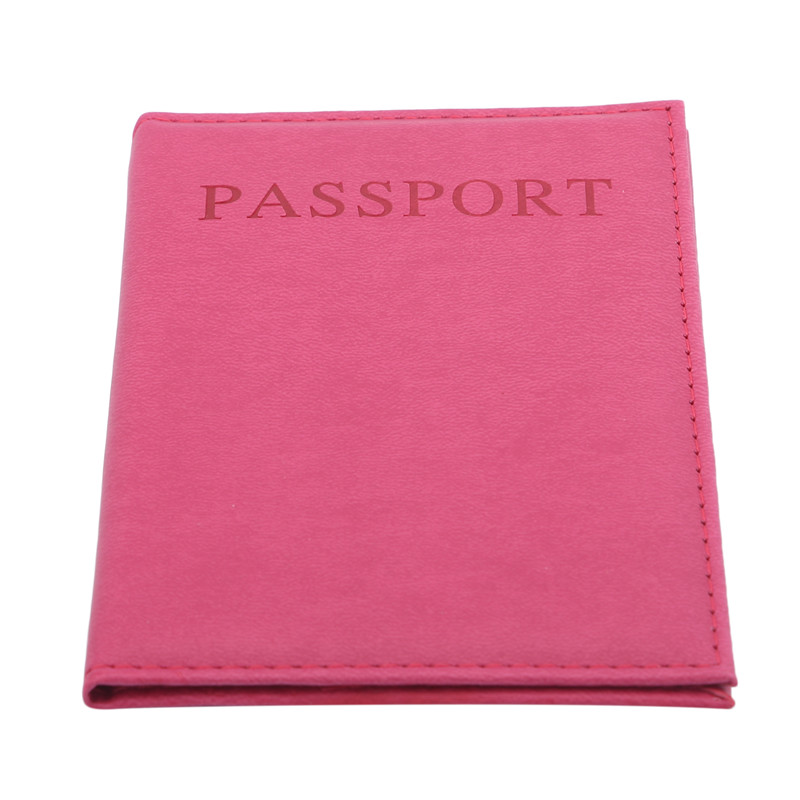 Elegant Women Passport Cover On The Passport Case Passport Pouch Solid Color World Universal Travel Passport Ticket Holder Cover