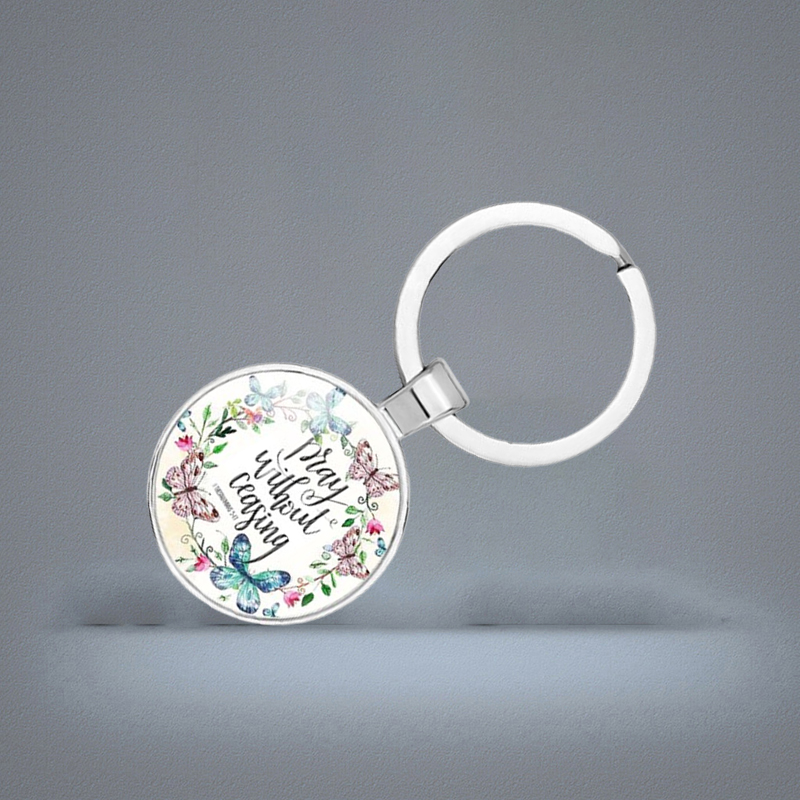17 Styles Bible Verse Key Chain Women Men Keyrings Keychains Car Key Holder Scripture Quote Faith Jewelry Gift Keyf