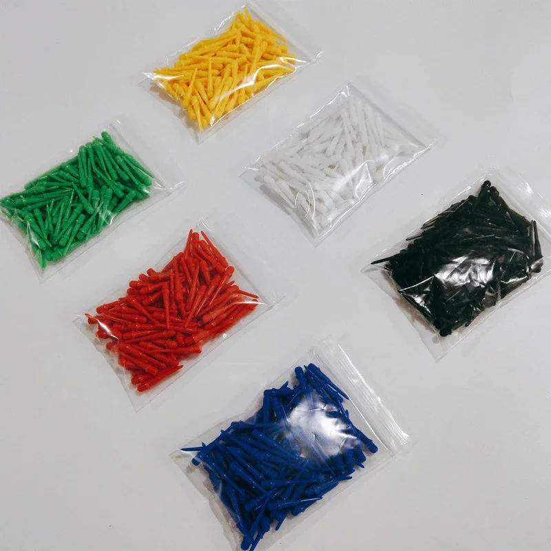 new 2025 100 PCS Colorful Soft Dart Tips 2BA Screw High Precision Professional Electronic Dart Replacement Plastic Accessories