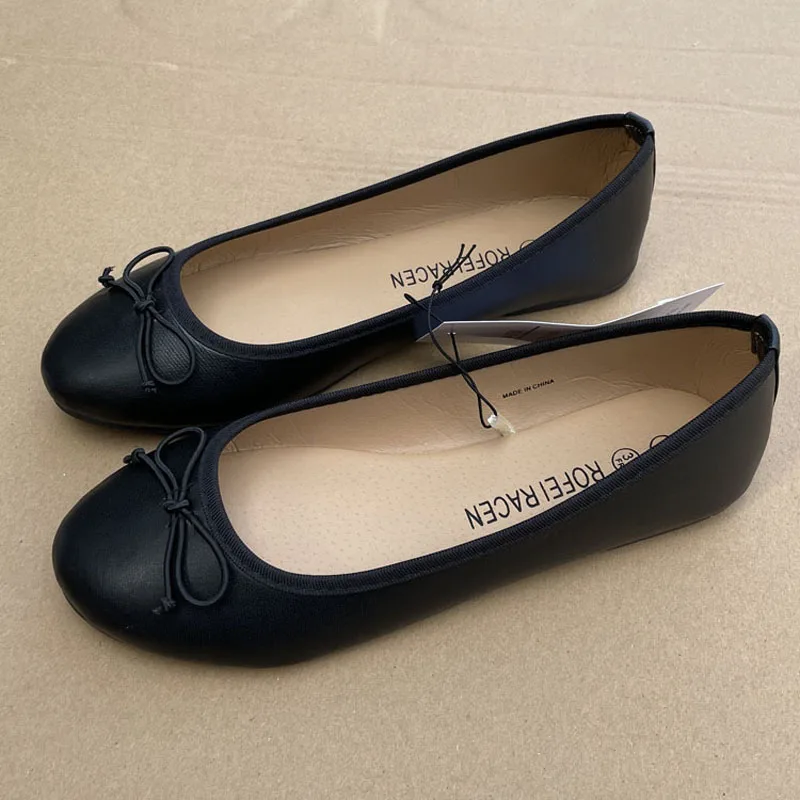 Women Shoes Black Spring Autumn Women Casual Flat Shoes new Slip On Round Toe 2025 Flats Loafer Plus Size 41 42 Zapatos Mujer WSH4878