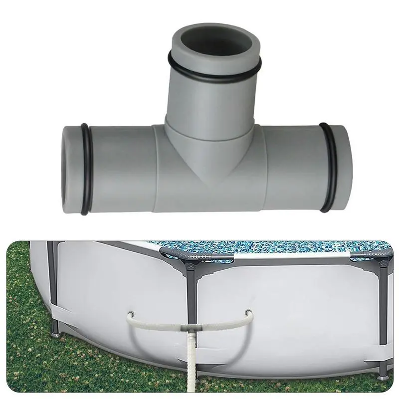 Pool Accessories T Joint For Water Hose 32MM 1.25in Hose Replacement Adapter Swimming Pool Straight Joint Repair Parts