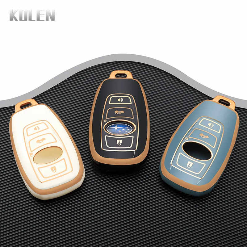 New TPU Car Smart Key Case Cover Shell Fob For Subaru new BRZ XV SV Forester Legacy Outback Crosstrek Impreza 2025 Ascent Accessories