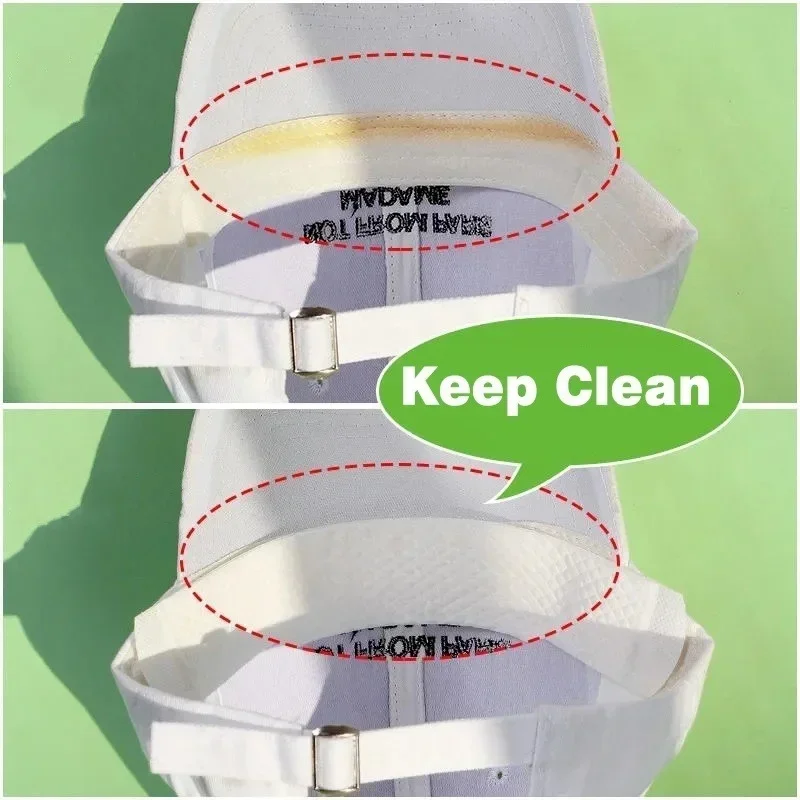 Disposable Cap Liner Moisture 2025 Wicking Sweatband Visor new Hat Size Reducer Adhesive Sweat Absorbing Strips Patch Tape Anti Dirt