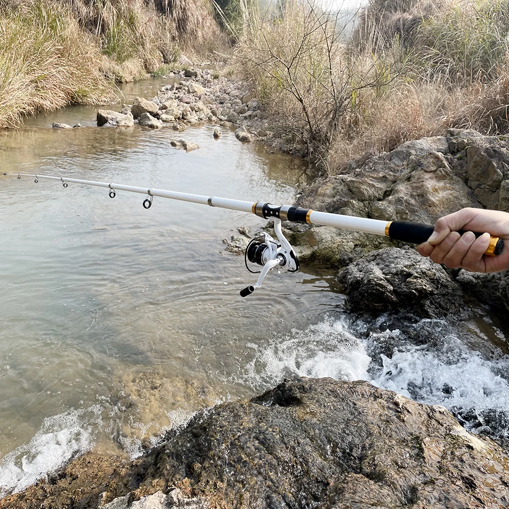 Fishing Rod and Reel Combo Kit Freshwater Pole for All Fish Long Distance Casting Rods Telescopic High Quality Boat Fishing Gear