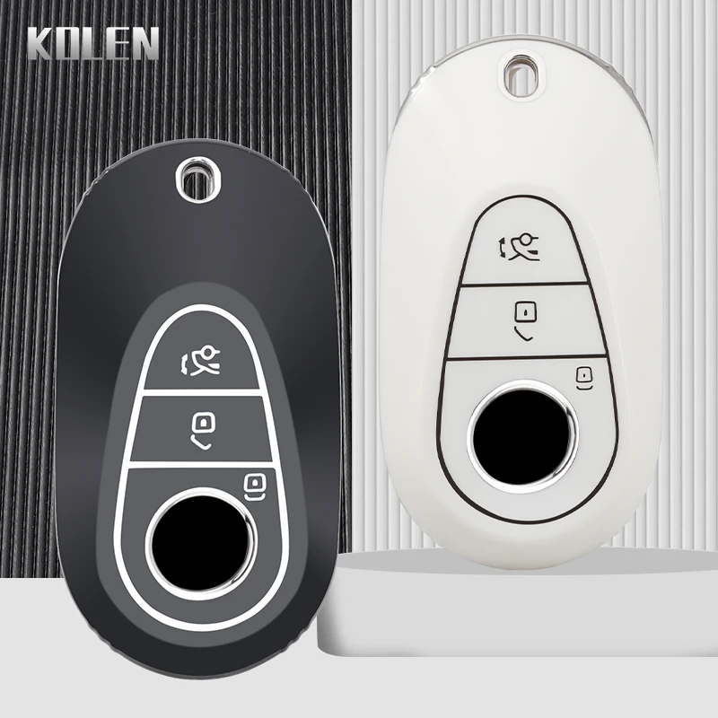 TPU Car Remote Key Case Cover Shell Fob For Mercedes Benz C E Class W223 W206 C260 C300 S450 S500 S400 Protector Holder Keyless