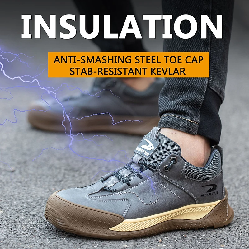 Male 6KV 2025 Insulated Anti-smash Anti-puncture Safety Shoes new Men Waterproof Composite Toe Work Sneakers Indestructible Shoes Boots