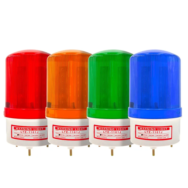 LTE-1101 LED Strobe Signal Warning Light Warning Lamp Indicator Light Flashing Security Alarm 12V 24V 220V