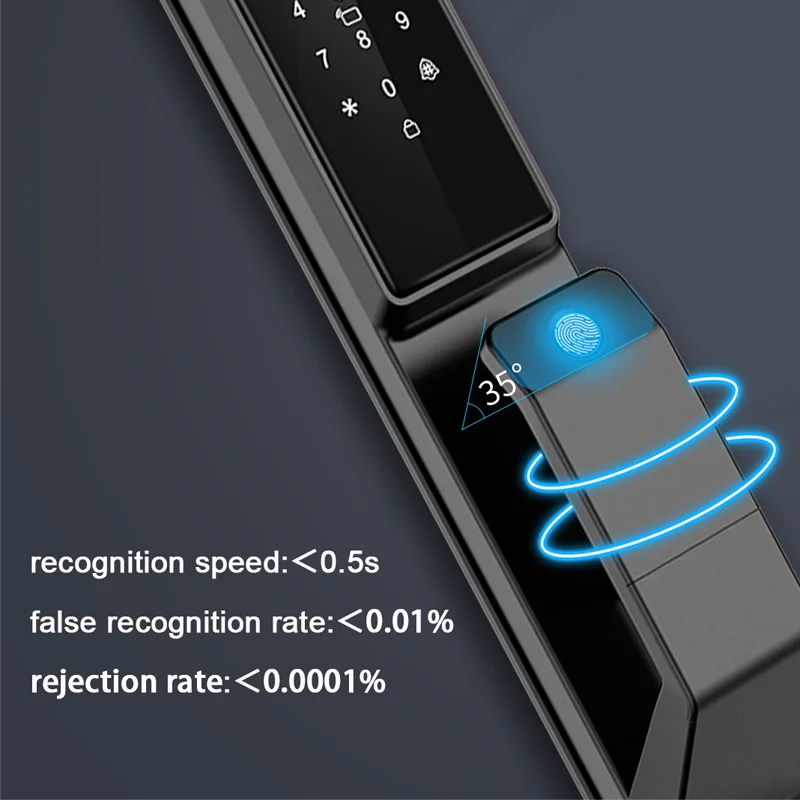 Outdoor Waterproof Lock Wifi Tuya APP Remote Voice Intercom Electronic Door Lock Face Fingerprint Smart Door Lock With Camera