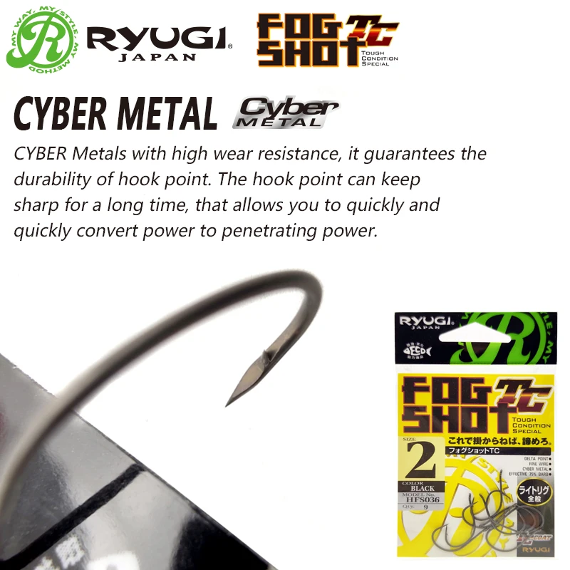 RYUGI Finesse Dropshot Fishing Hook Japanese Fish Hook Ice Fishing new Thin Hook Ringed Eyes Fishhook Fishing 2025 Accessories Fish Goods