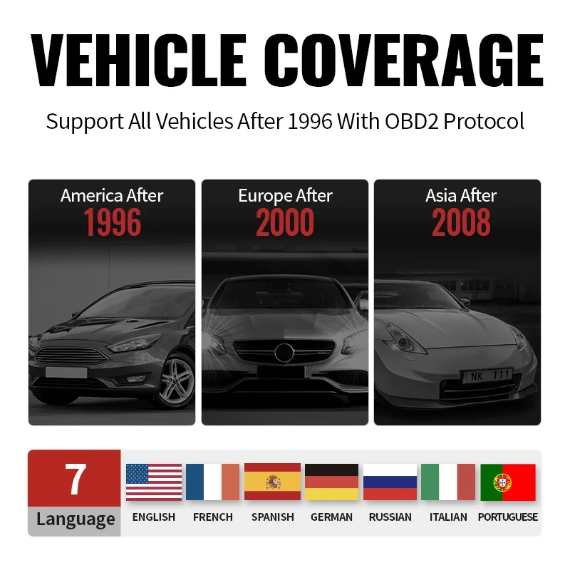 CDL20 MUCAR Car Full OBD2/EOBD Diagnostic Tools Automotive engine new system Professional Code 2025 Reader OBD 2 Scanner French PK KW310