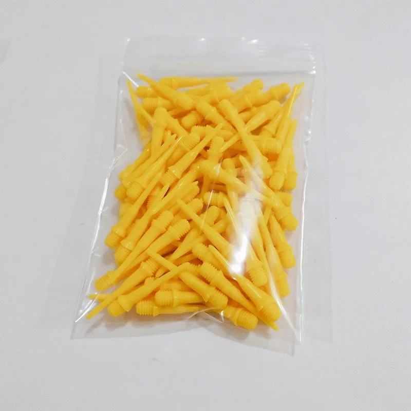 new 2025 100 PCS Colorful Soft Dart Tips 2BA Screw High Precision Professional Electronic Dart Replacement Plastic Accessories