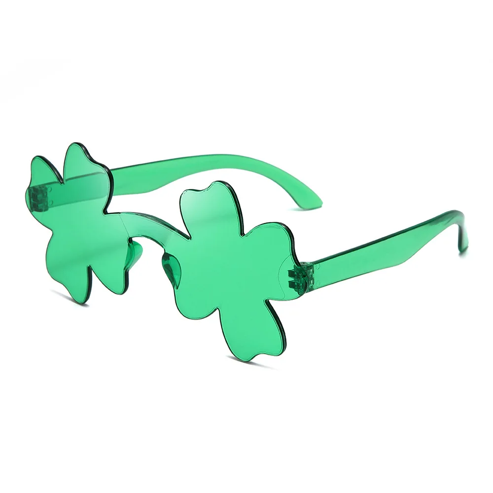 1Pc Funny Sunglasses Clover Glasses 2025 Saint Patrick Glasses for Women & Men Cosplay Party Outfit new Accessories Holiday glasses
