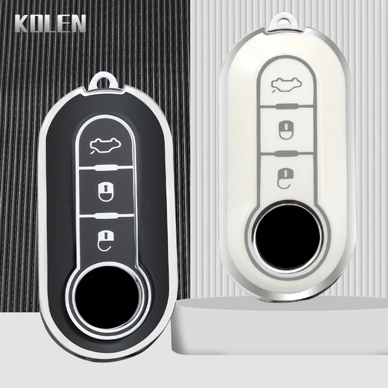 TPU new Car Remote Key Case Cover Shell 2025 Fob For Fiat 500 Ducato Panda 500L Punto Lancia Musa For Citroen Jumper For Peugeot Boxer