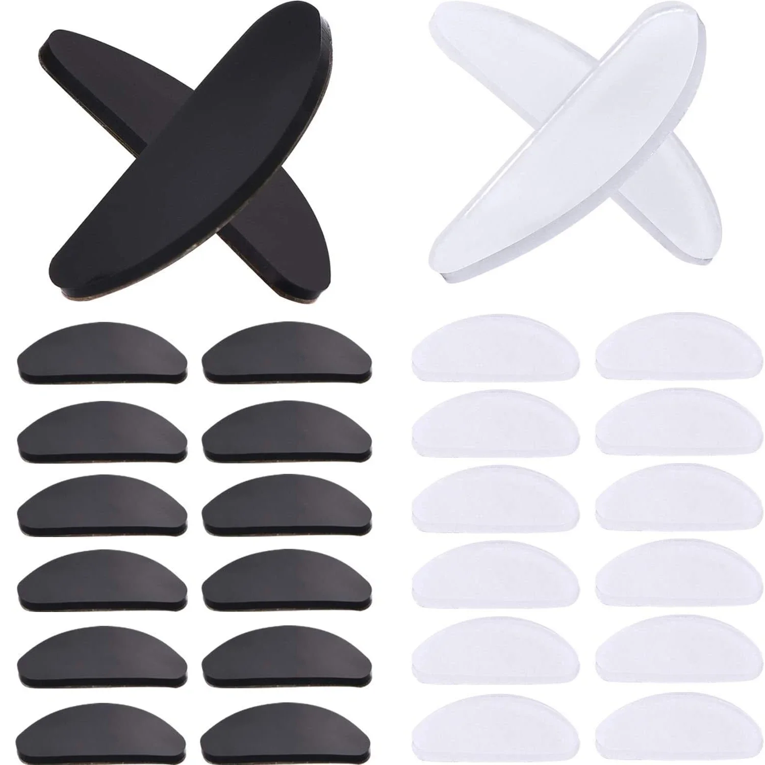 10/20pcs Glasses Nose Pads Adhesive Silicone Nose Pads Non-slip Transparent Nosepads Glasses Eyeglasses Eyewear Accessories