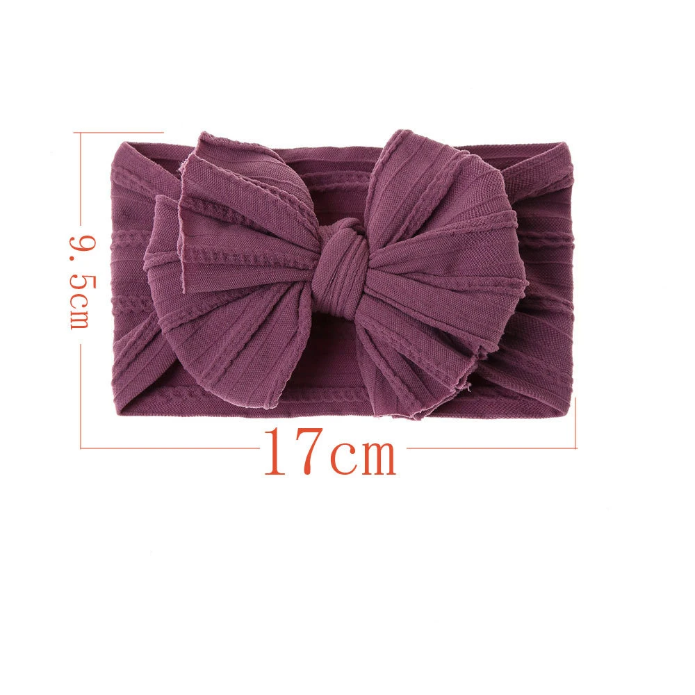 Big 2025 Bowknot Baby Girls Hairband Newborn Solid Color Baby Hat Turban Knot Head Wraps Baby Kids Bonnet Beanie new Photography Props