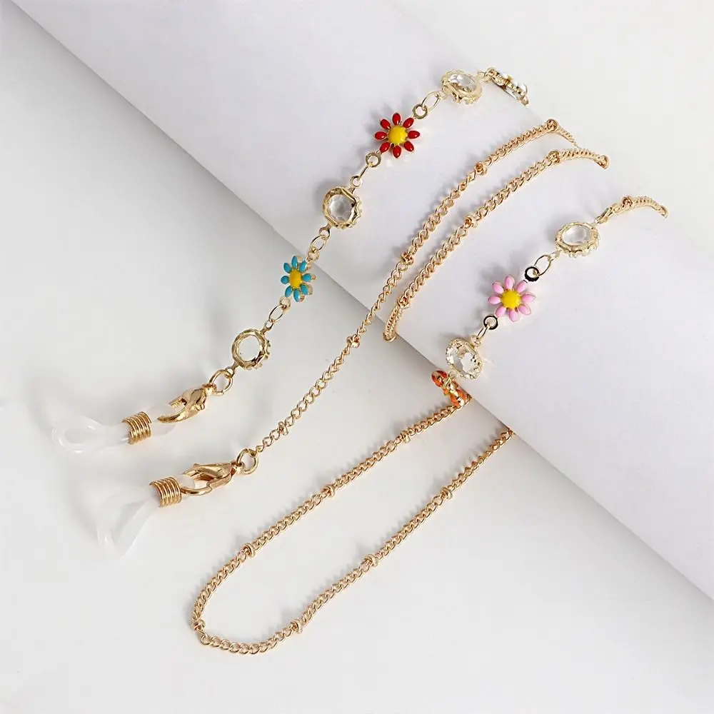 Color Trendy Metal Glasses Chain Holder 2025 Hanging new Chain Women's Hanging Neck Strap String Sunglasses Lanyard Rope