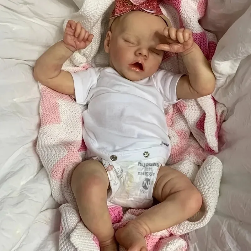 OtardDolls 16" Twins A Reborn Baby Dolls 3D Painted Realistic Bebe Newborn Baby Toys For Children's Gifts