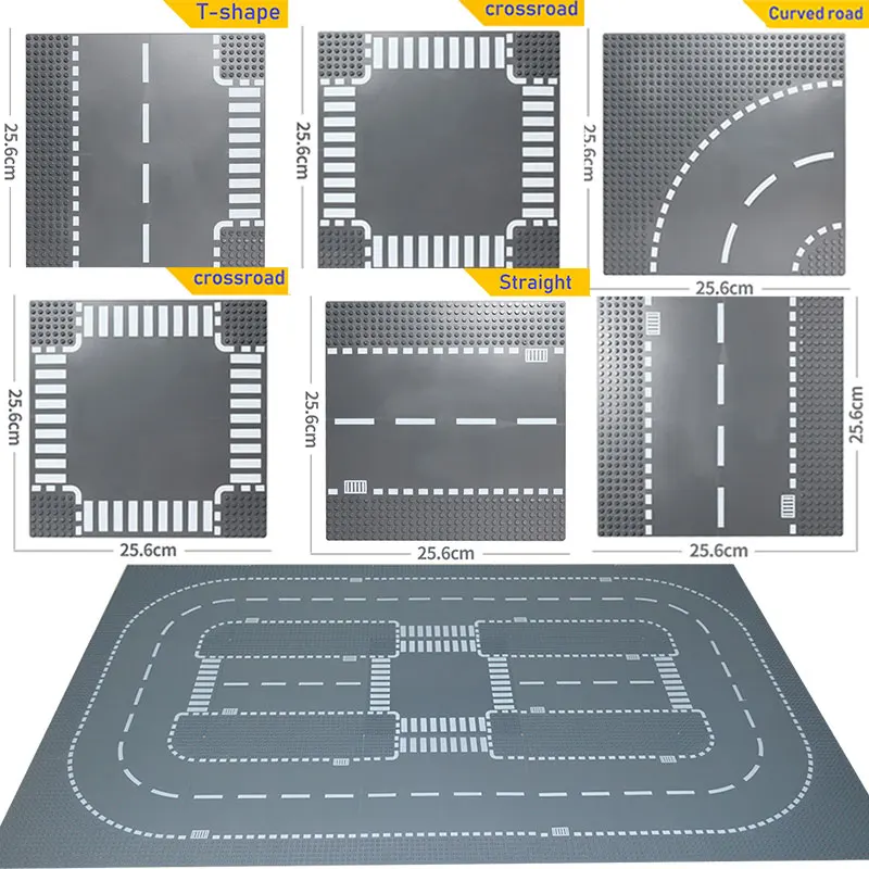 32x32 32x16 Dots Classic Base Plates Assembly Bricks Baseplate City Street Road Plate Toy new Gifts For Children 2025 Building Blocks