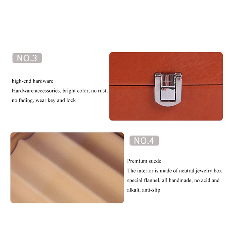 2025 24 Slots new Wooden Pen Display Storage Box 2 Layer PU Pen Case Fountain Pen-Collector Jewelry Organizer