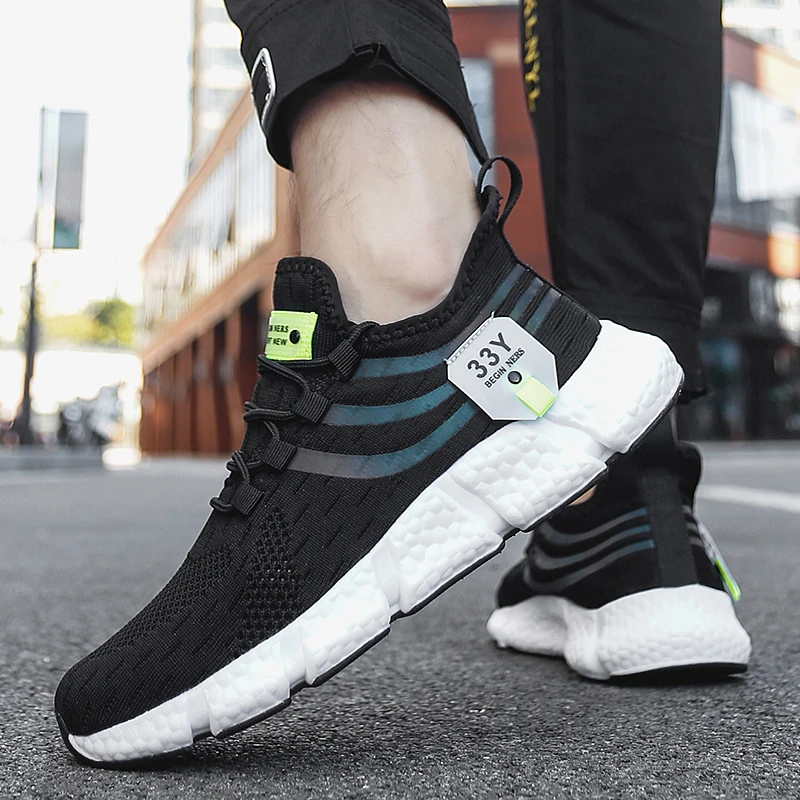 Newest Men's 2025 Sneaker new Soft Soles Sports Shoes Mesh Breathable Non-slip Running Shoes For Women Outdoor Light Couple Sneakers