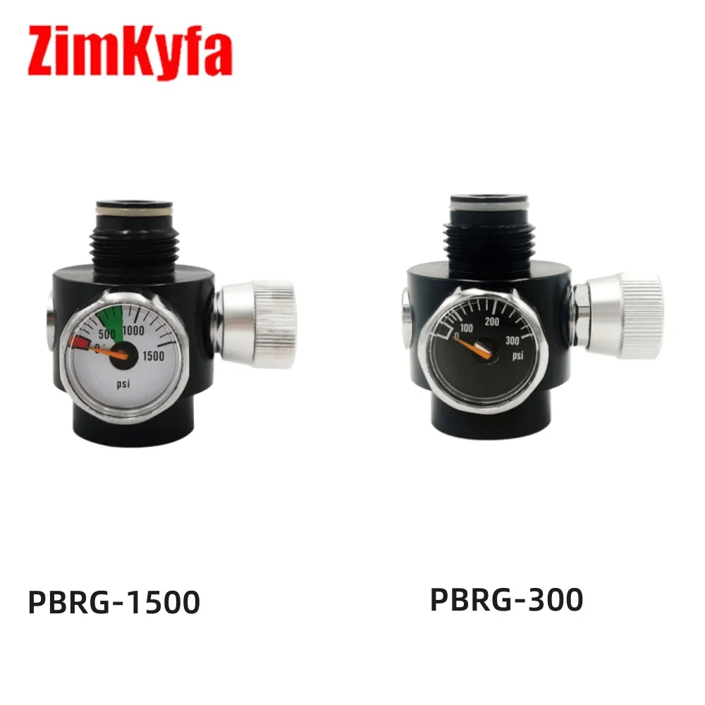 Air CO2 Pneumatic Regulator to 0.825"-14NGO Tank G1/2-14 Cylinder for Pressure Control Input 1500psi,Adjustable 0-200/0-800psi