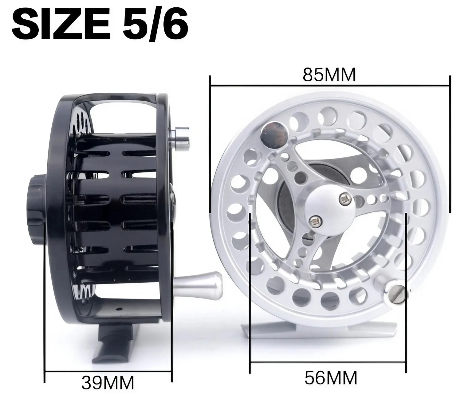 Fly Fishing Reel Aluminum Die Ice Fishing Reel Full Metal Casting CNC Fly Fishing Wheel 5/6 7/8 Fishing Accessories