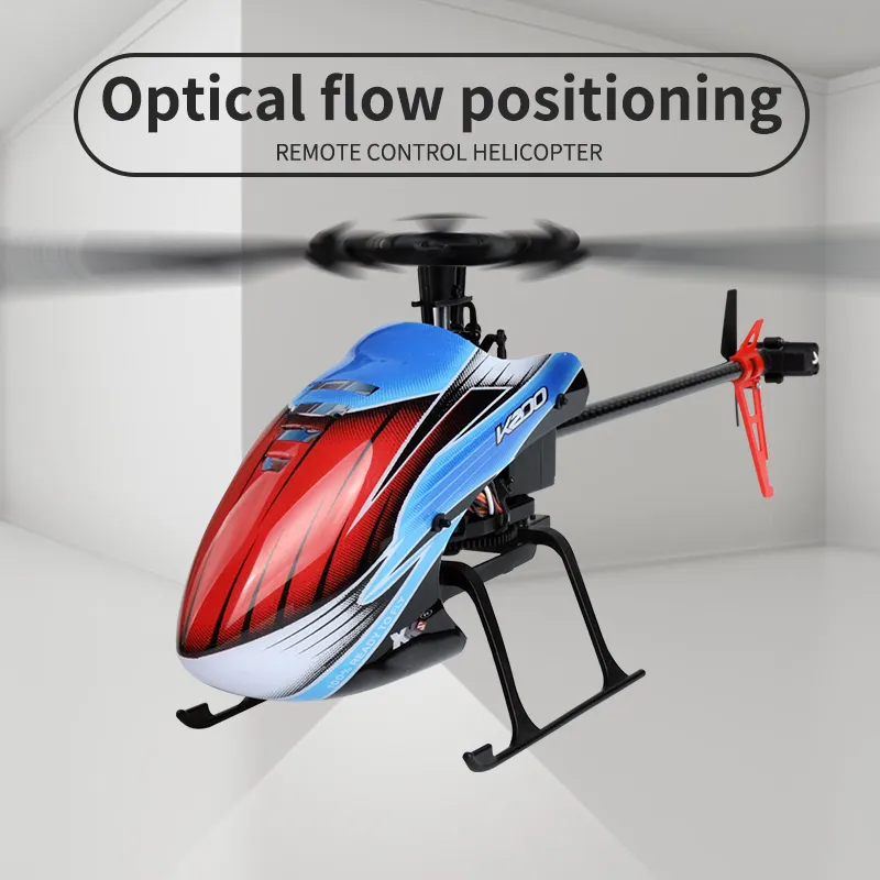 WLtoys XK K200 new 2025 RC Helicopter 2.4G 6-Aixs Gyroscope 4CH Altitude Hold Optical Flow Remote Control Helicopter Toys for Children