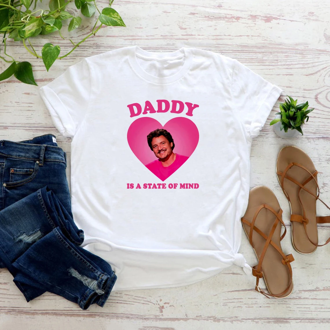 Daddy Is A State of Mind 2025 T-shirt Pedro Pascal T Shirt Funny Graphic T Shirts Short Sleeve Tees I'm Your new Daddy Tshirt Casual Top