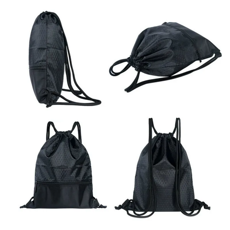 Travel Home String Drawstring Backpack Cinch Sack Gym Tote Bag School Sport Pack Large High Capacity Book Bag