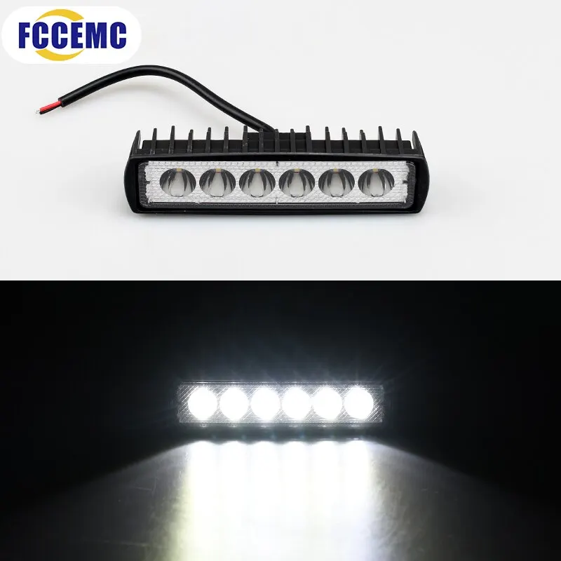 6 LED Offroad Car Work Light Spotlight Daytime Running Light 12V Flood Beam For Jeep 4x4 ATV 4WD SUV Car Styling