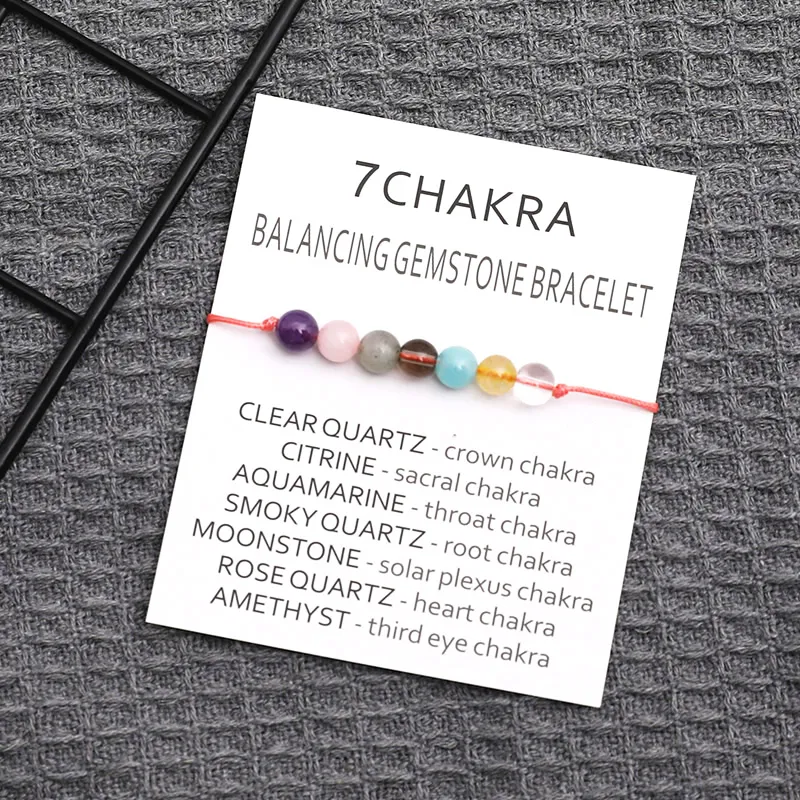 7 Chakra Bracelet new Healing Crystal Bracelet 2025 Natural Chakra Crystal Healing Jewelry Mandala Yoga Bracelet Balancing Gifts