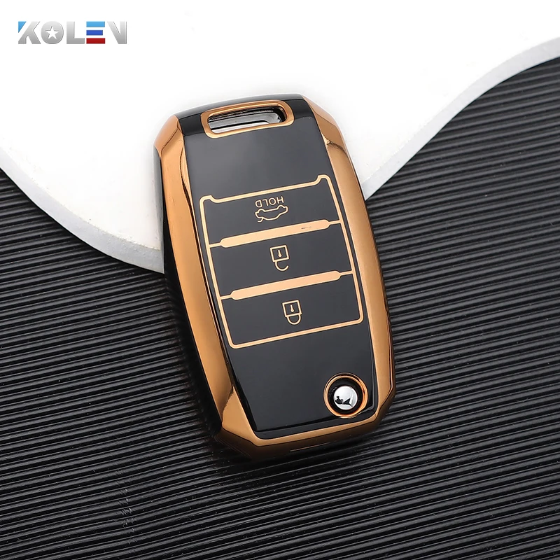 New TPU Car Flip Key Case Cover Shell 2025 For KIA Rio new 3 K2 Ceed Cerato K3 K5 Sorento Sportage Soul K4 Picanto Optima Forte Stinger