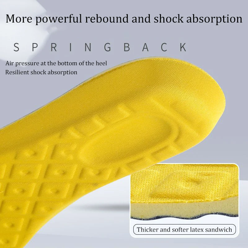 2pcs Latex Memory Foam Soft Insoles Women Men Sport Running Foot Support Shoe Pad Breathable Orthopedic Feet Care Insert Cushion