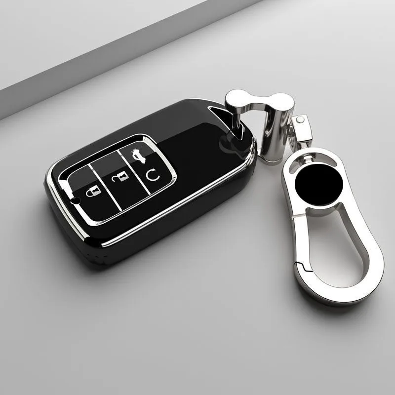 For Honda CRV CR-V Fit Vezel Civic Jazz Accord BRV BR-V HR-V HRV City Odyssey XR-V TPU Car Remote Key Case Cover Keychain Shell