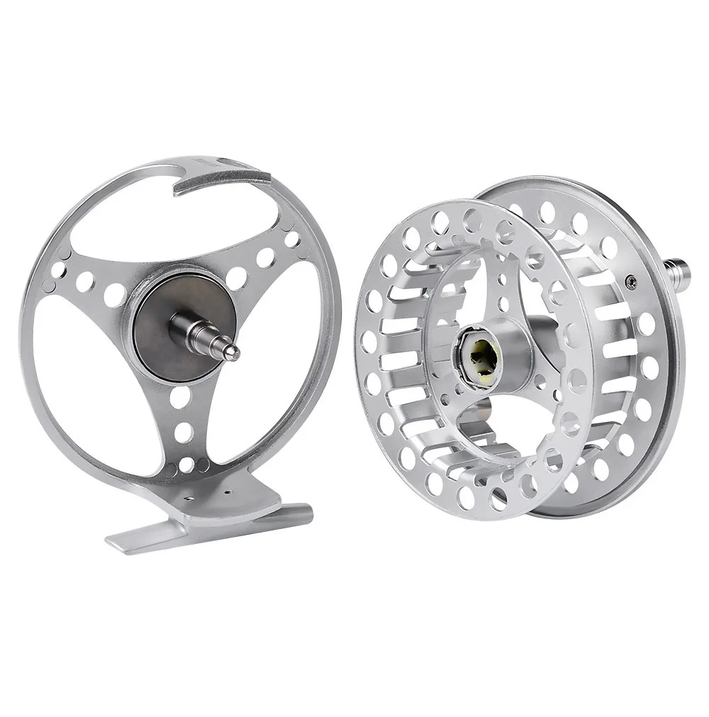 Fly Fishing Reel Aluminum Die Ice Fishing Reel Full Metal Casting CNC Fly Fishing Wheel 5/6 7/8 Fishing Accessories