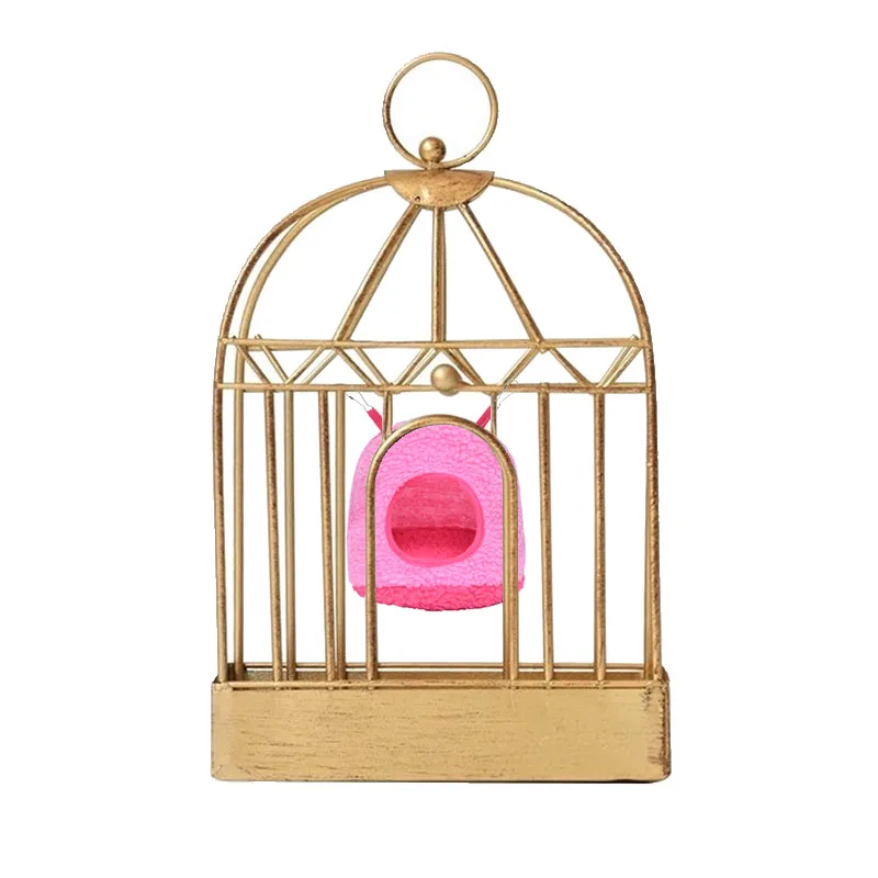 Winter Warm Bird Parrot Nest House Polar Fleece new Parakeet Hammock Small Pet Hanging Swing Bed 2025 Cave Birds Cage Accessories Oiseaux