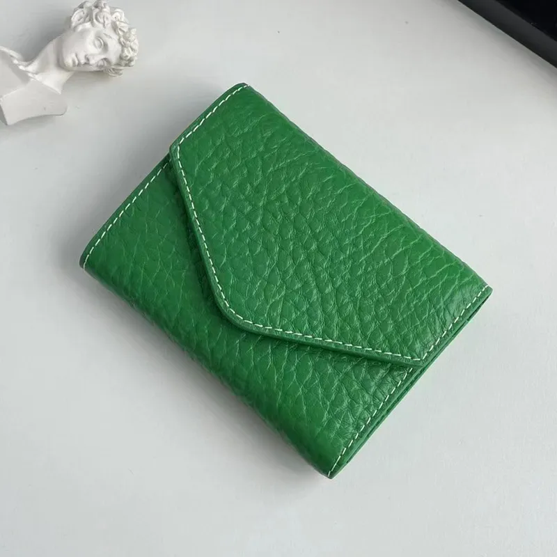 Genuine Leather Lady Wallet 2023 New High-End Elephant-Print Short Money Clip Multi-purpose Pocket Cowhide Purse