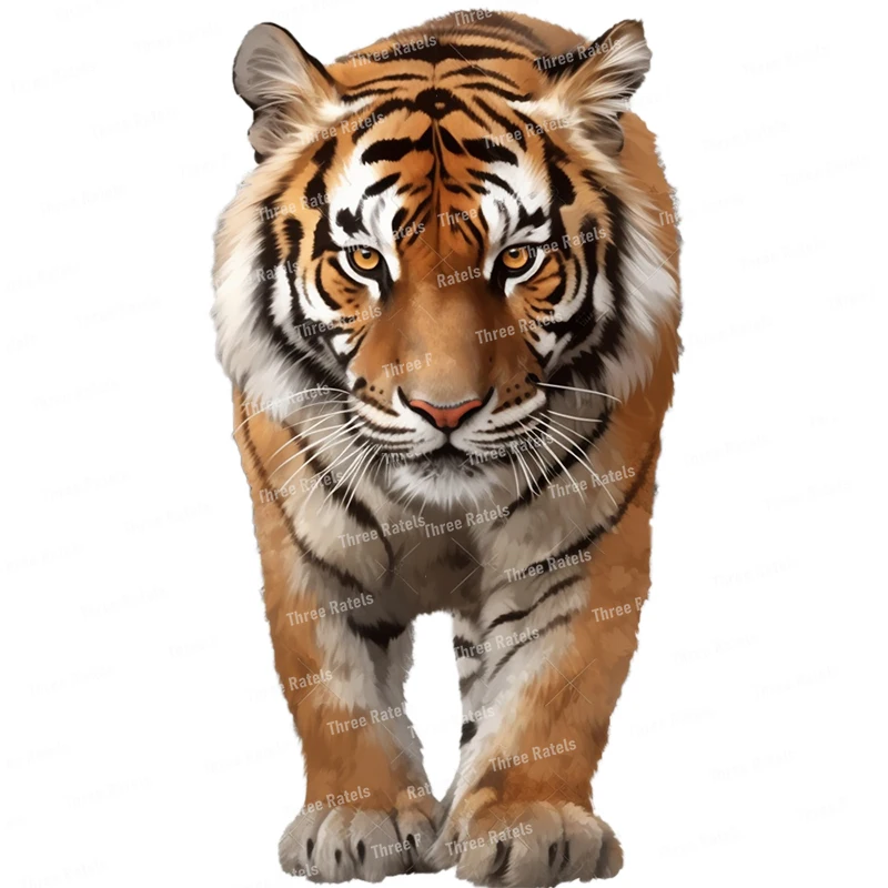 Three Ratels QD145 Forest King Tiger Mighty Animal Sticker Room Art Wall Decal