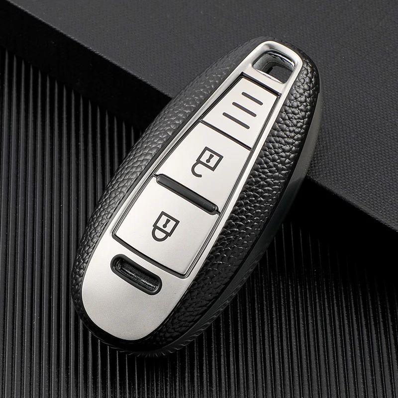 For Suzuki Vitara Swift Ignis Kizashi SX4 Baleno Ertiga Ciaz S-cross TPU Leather Car Remote Key Cover Case Shell Bag